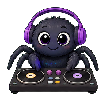 Preview for Dj Spider Sticker For Creative Designs