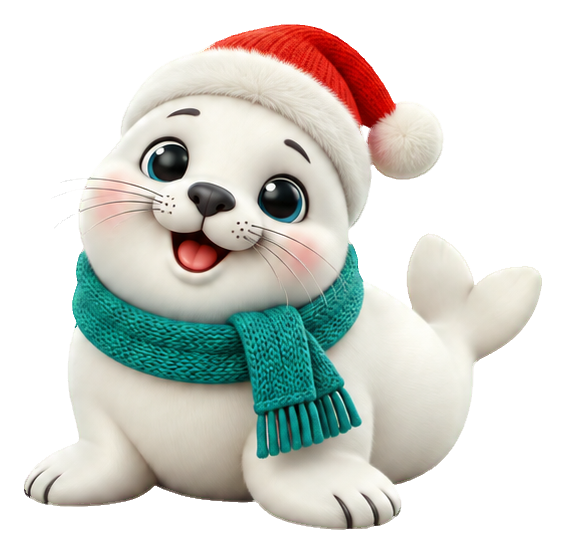 Preview for 3d Christmas Seal Scarf