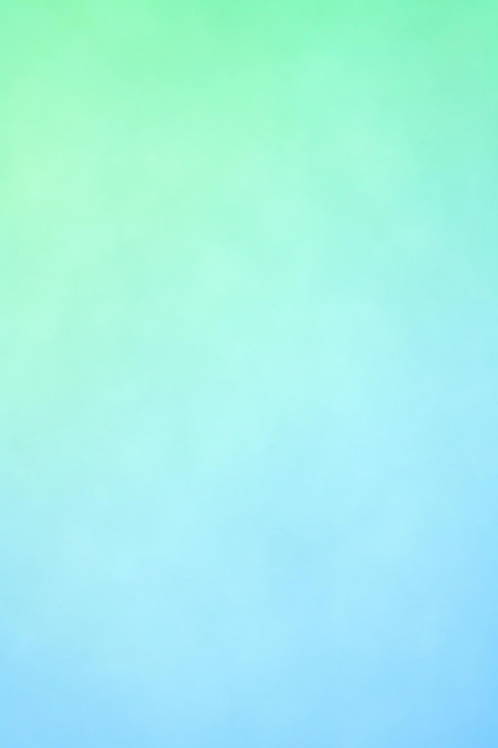 Vertical mint to sky blue gradient background with a soft pastel fade.