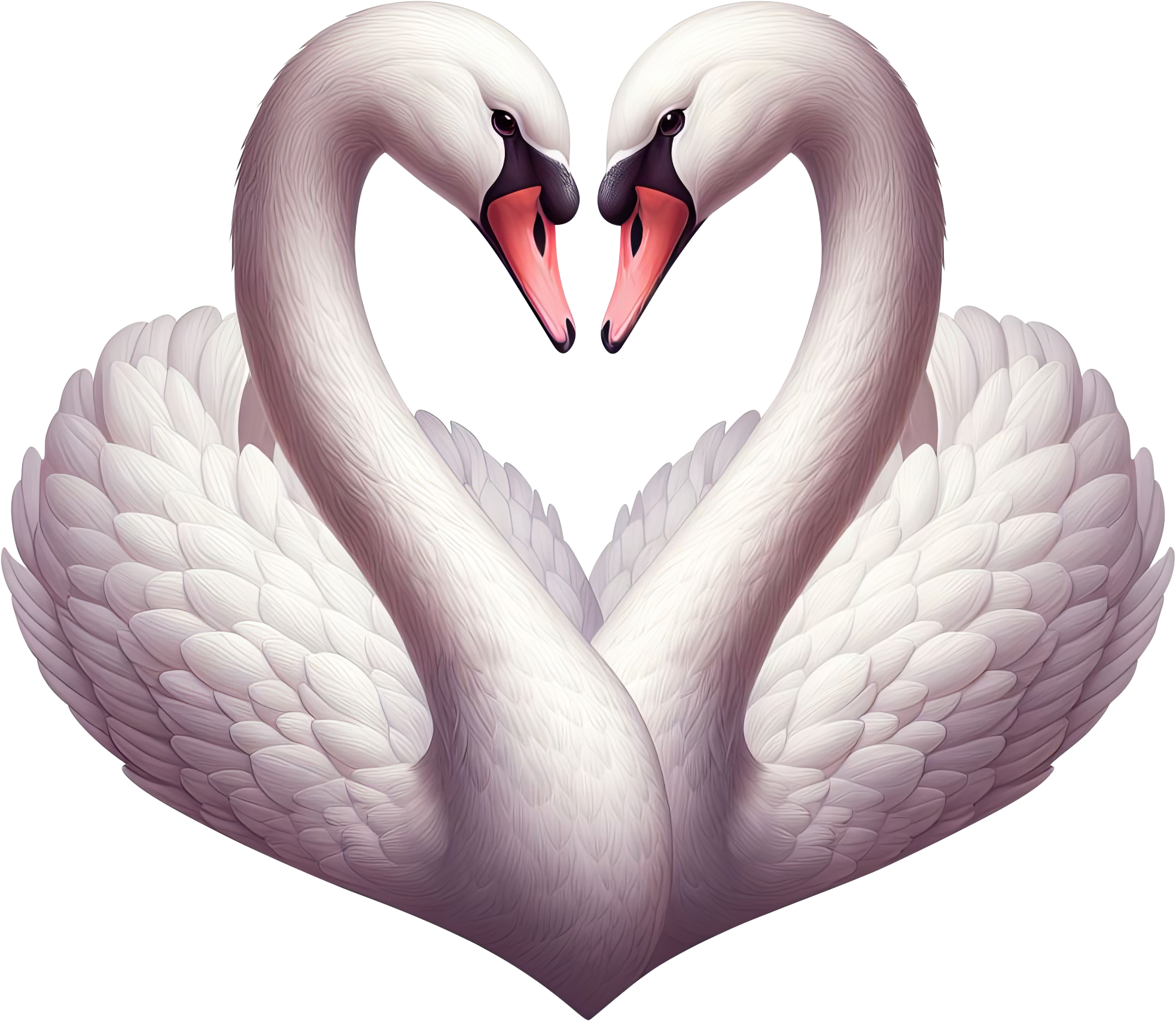 Preview for Swans-heart-shape-illustration-love-characters-sticker-02159