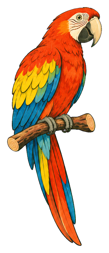 Preview for Perched Scarlet Macaw