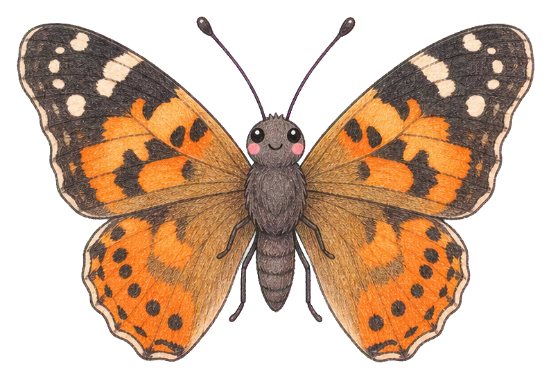 Preview for Painted Lady Butterfly Sticker