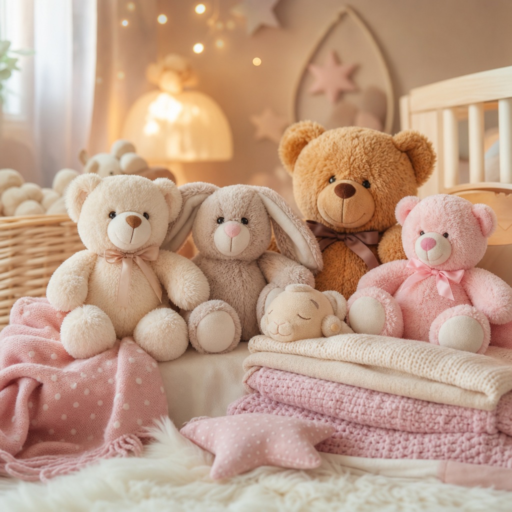 Preview for Pastel Nursery Plush Teddy Bear Background