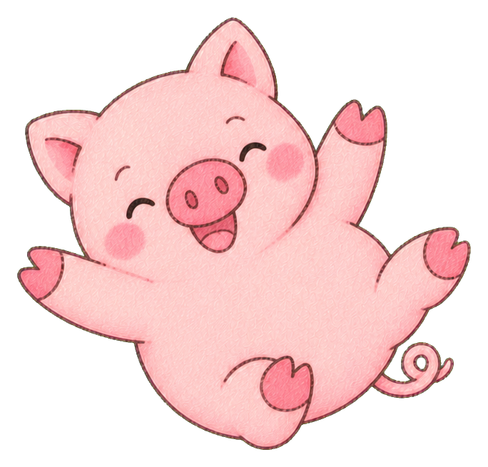 Preview for Kawaii Pig Jump Sticker
