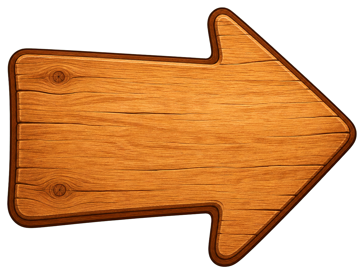 Preview for Wood Arrow Sign Blank Sticker