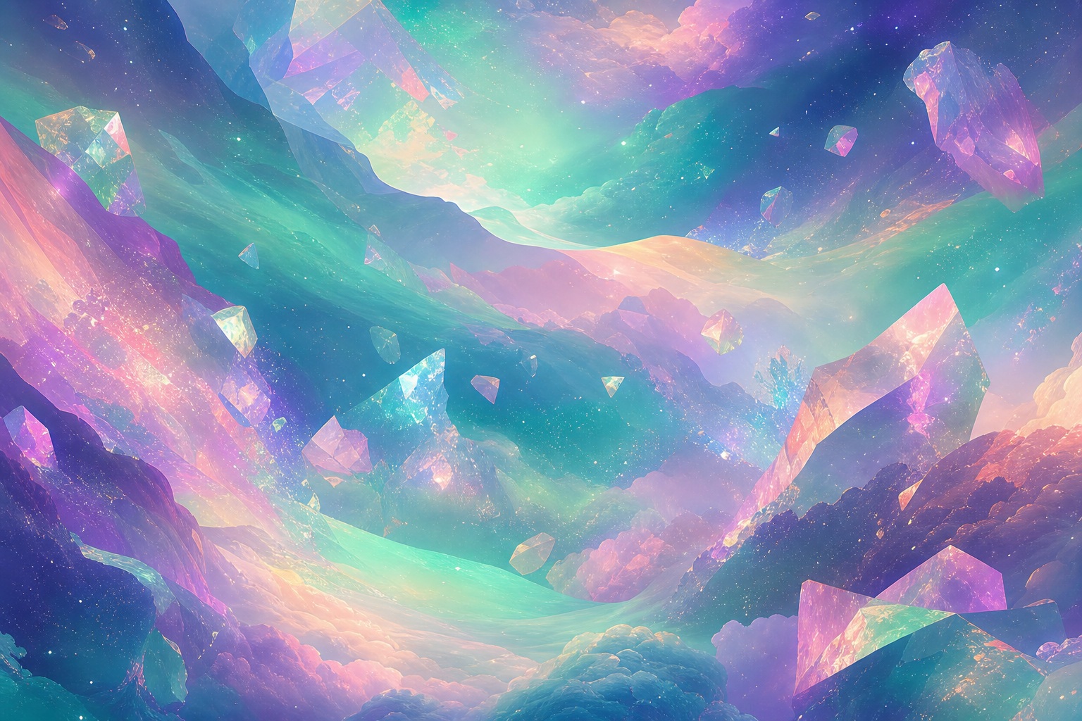 Preview for Soft Aurora Cosmic Fantasy Background