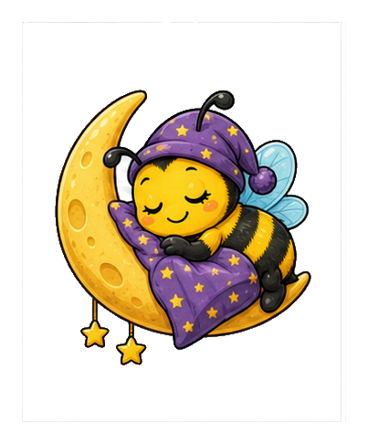 Preview for Sleepy Moon Bee Sticker