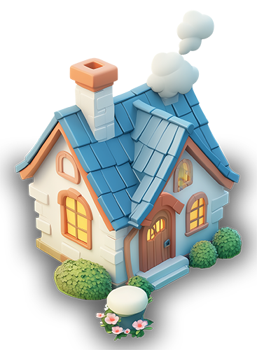 Preview for Cozy-cottage-illustration-building-sticker-f4827