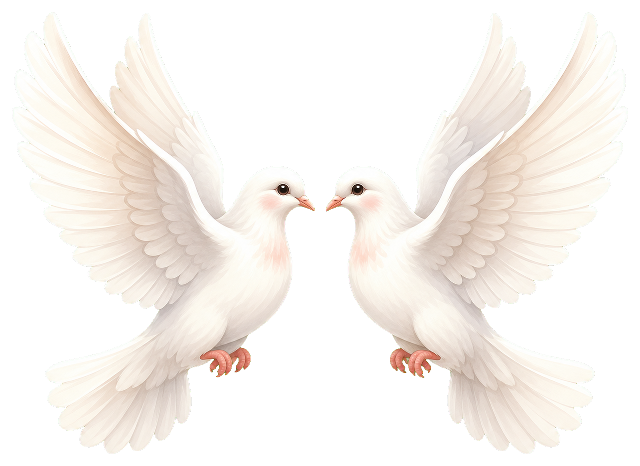 Preview for Dove Pair Wedding Sticker