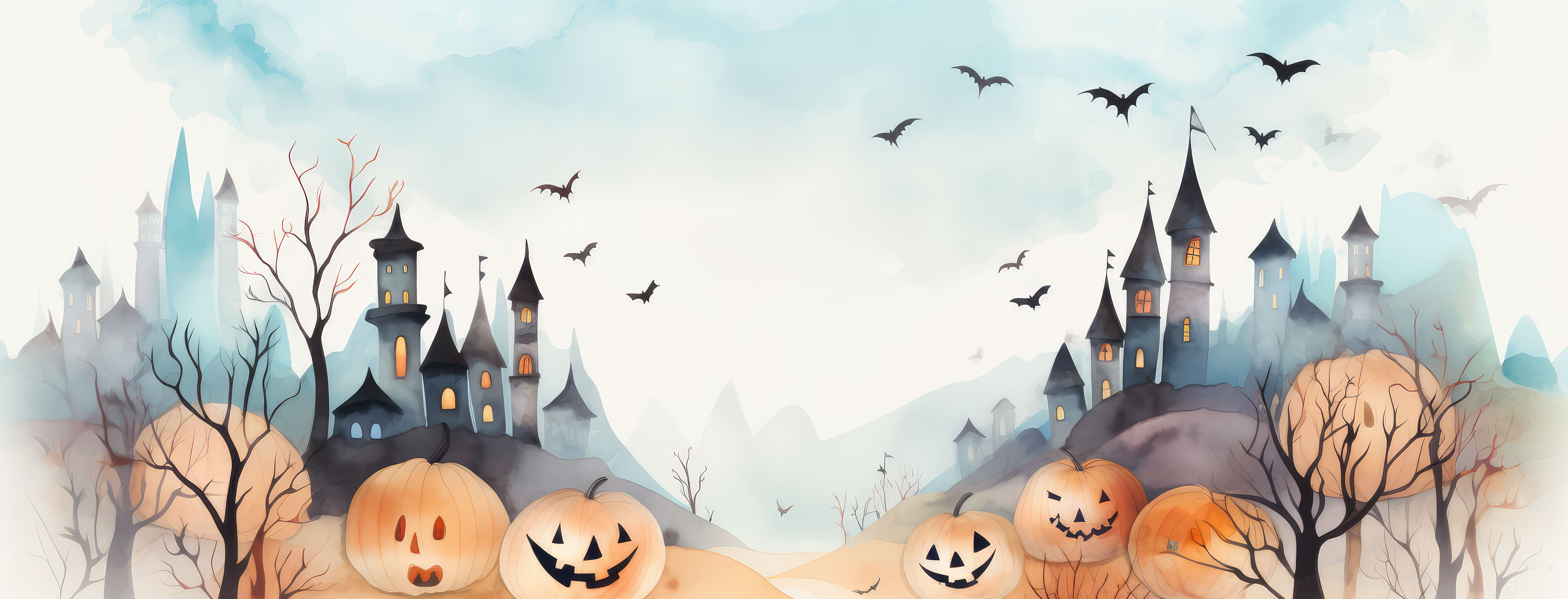 Preview for Halloween-watercolor-castle-background-halloween-cover-bfef3