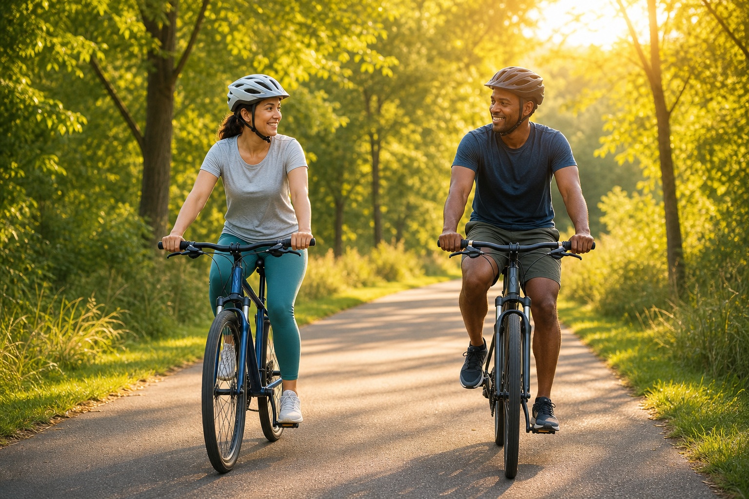 Preview for Cycling Friends Stock Background