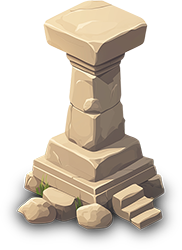 Preview for Ancient-stone-pedestal-illustration-islandobjects-sticker-5e7a8