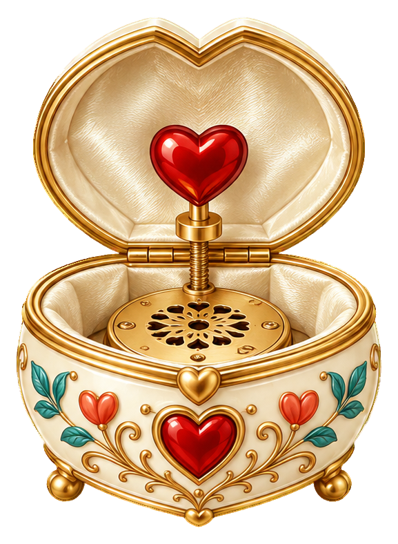 Preview for Valentine Keepsake Heart Music Box