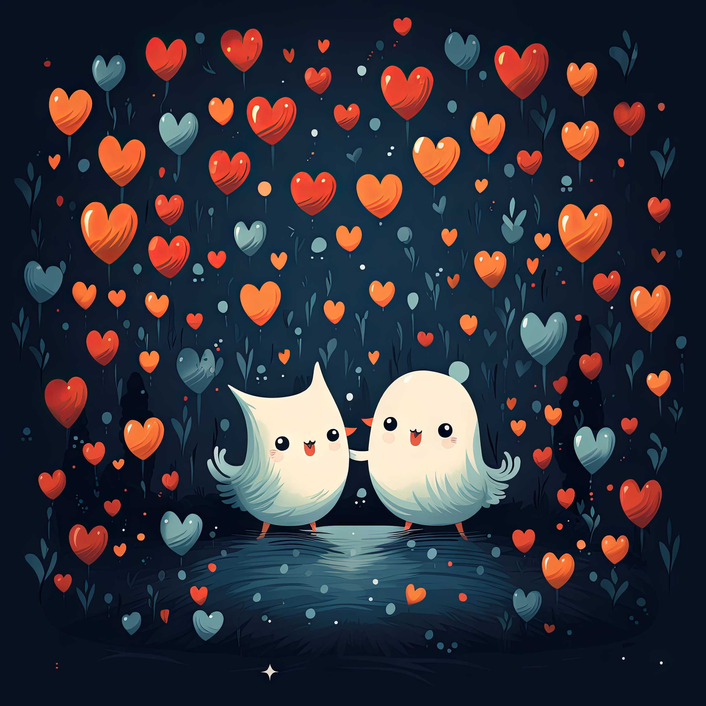 Preview for Whimsical-cartoon-characters-heart-illustration-love-background-271e1