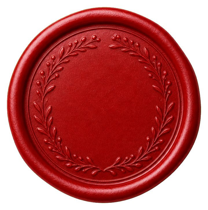 Preview for Red Wax Seal Sticker
