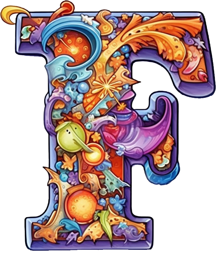 Preview for Vibrant-letter-art-template-silly-letters-sticker-6aef2