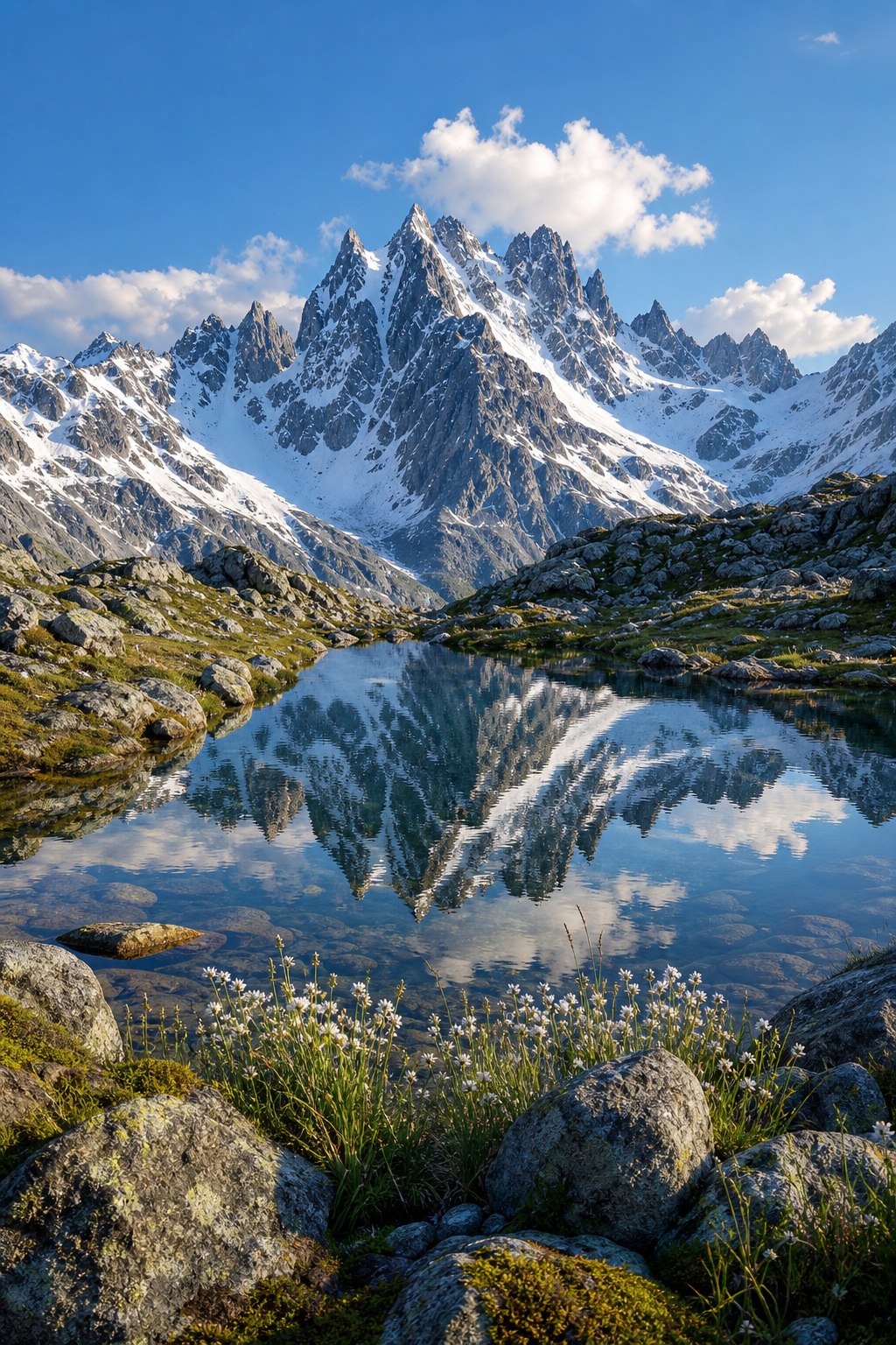 Preview for Alpine Lake Mountain Background