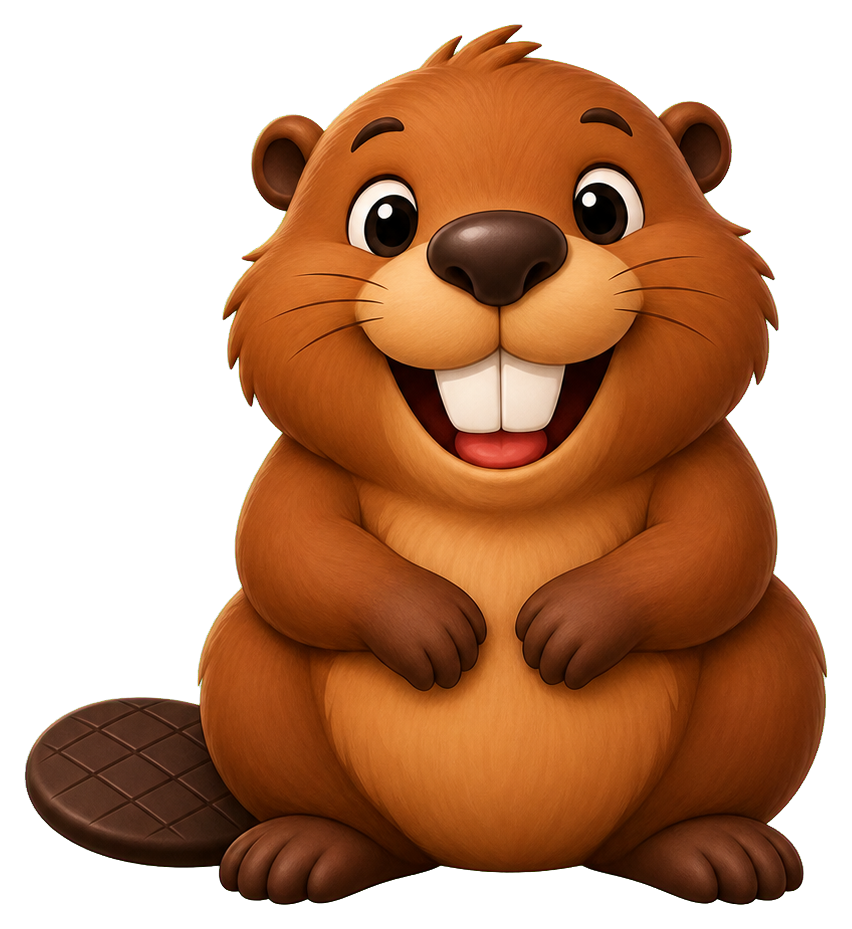 Preview for Beaver Big Teeth Smile Sticker Graphic