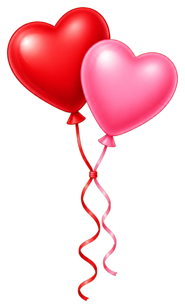 Preview for Heart Balloon Pair Sticker