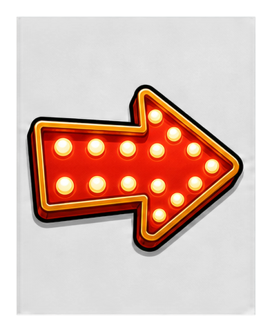 Preview for Marquee Bulb Arrow Sticker