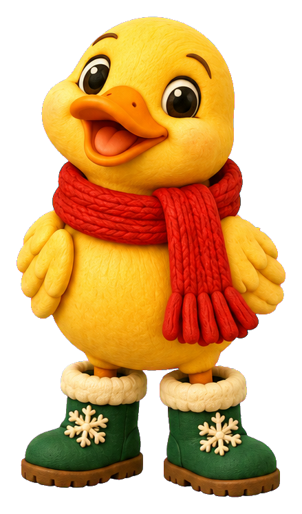 Preview for Christmas Duck In Cozy Boots