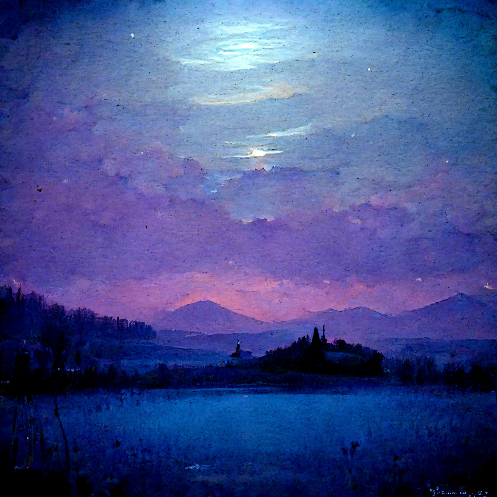 Preview for Moonlit-landscape-painting-ai-images-background-24106