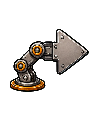 Preview for Robot Arm Arrow Sticker