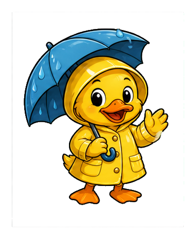 Preview for Raincoat Duck Sticker