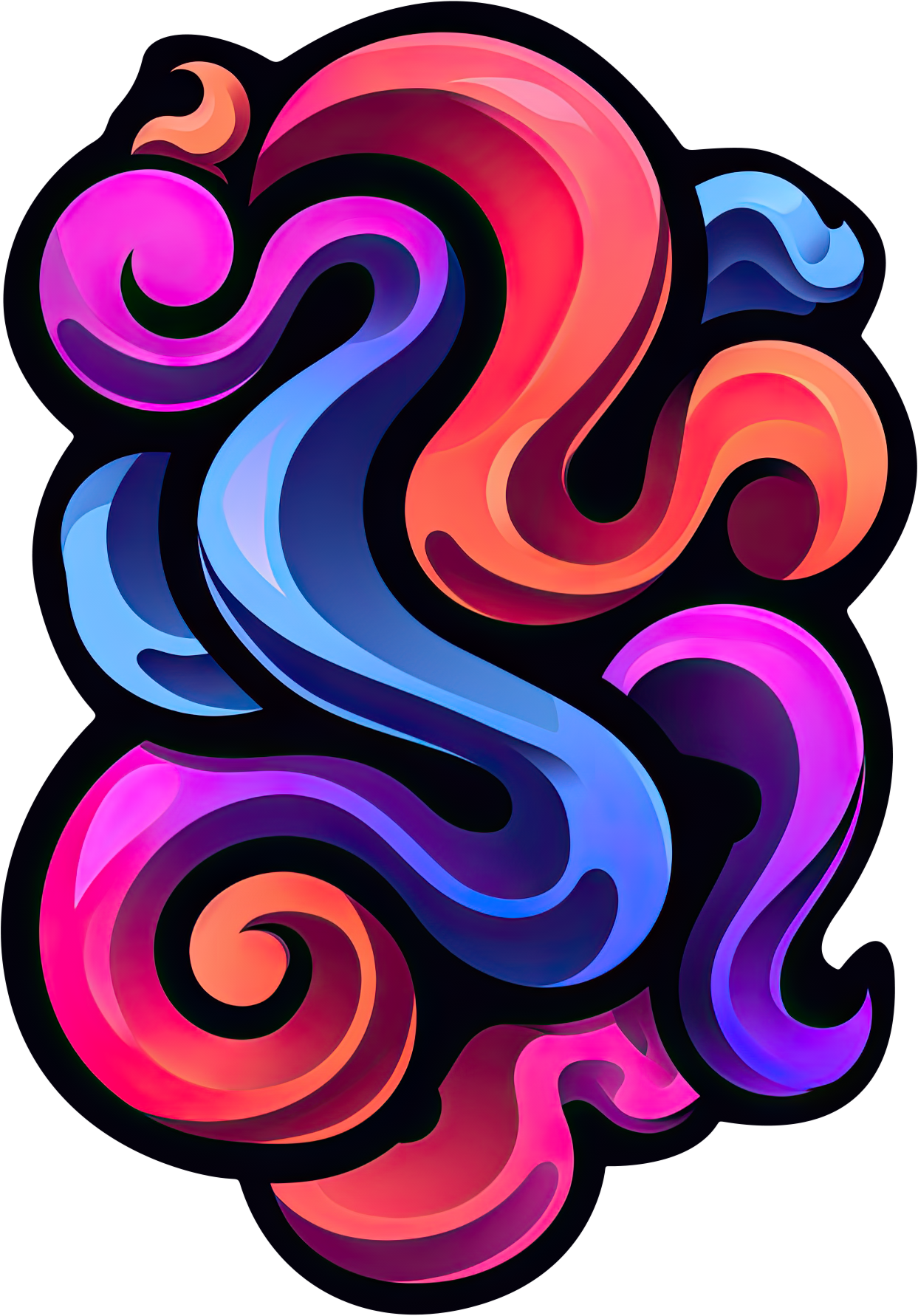 Preview for Abstract-swirl-design-template-logo-colorful-sticker-8c2b9