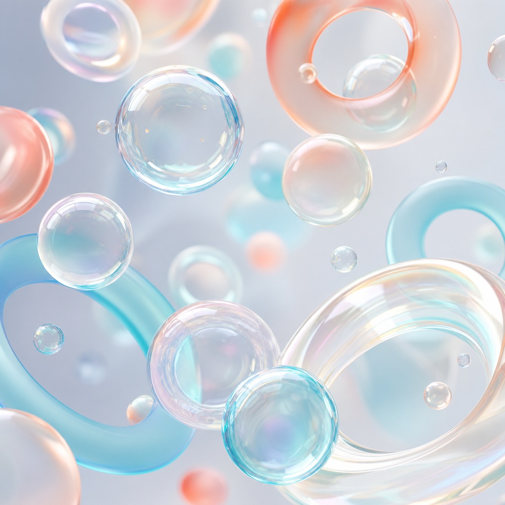 Preview for Iridescent Abstract Bubble Background