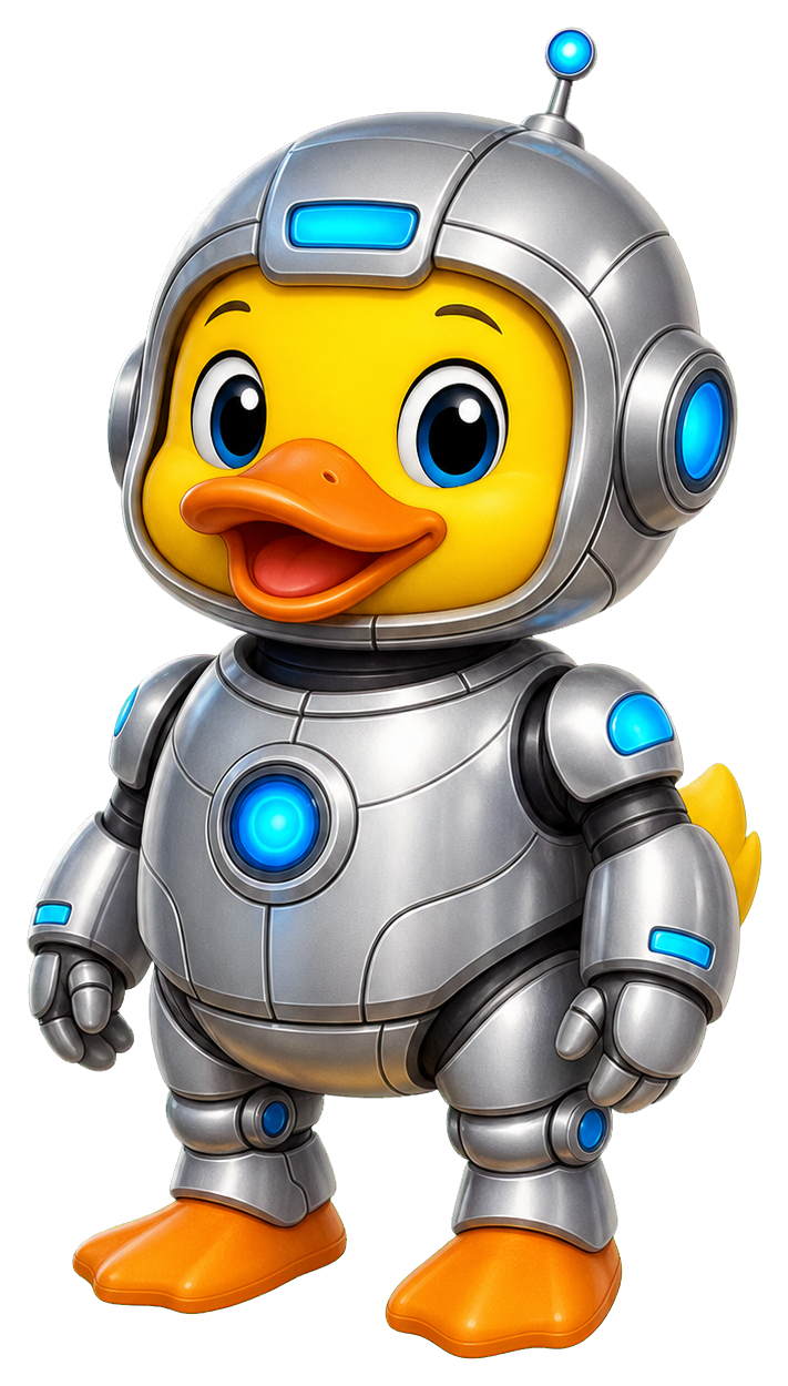 Preview for Robot Duck Sticker