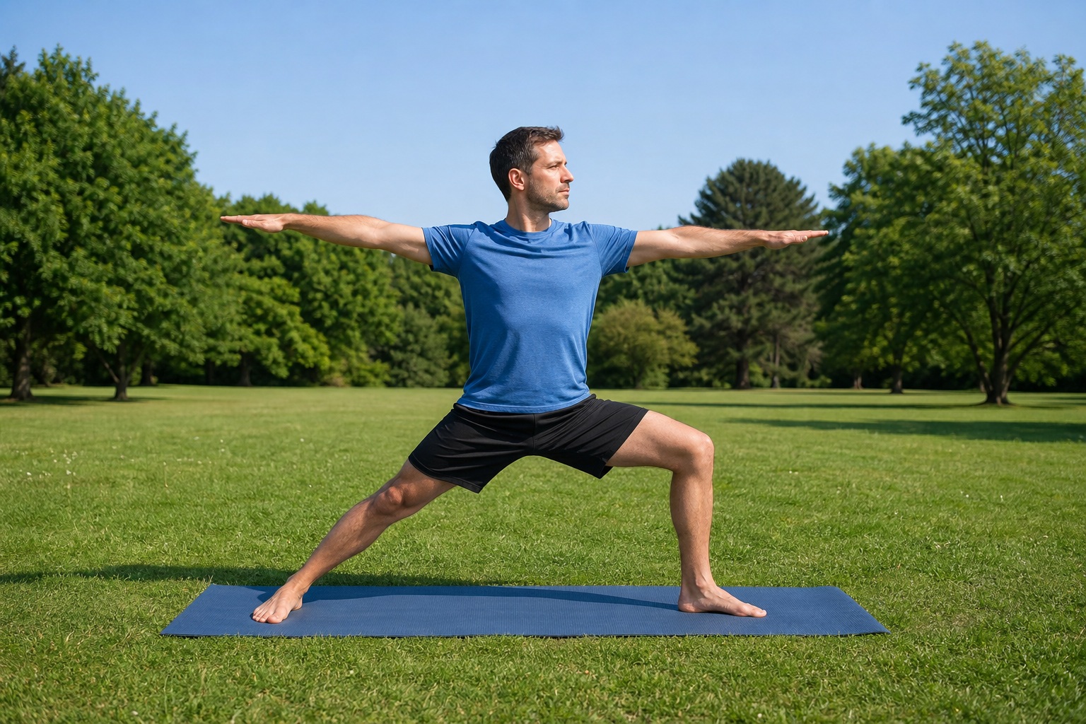 Preview for Gentle Warrior Pose Yoga Background