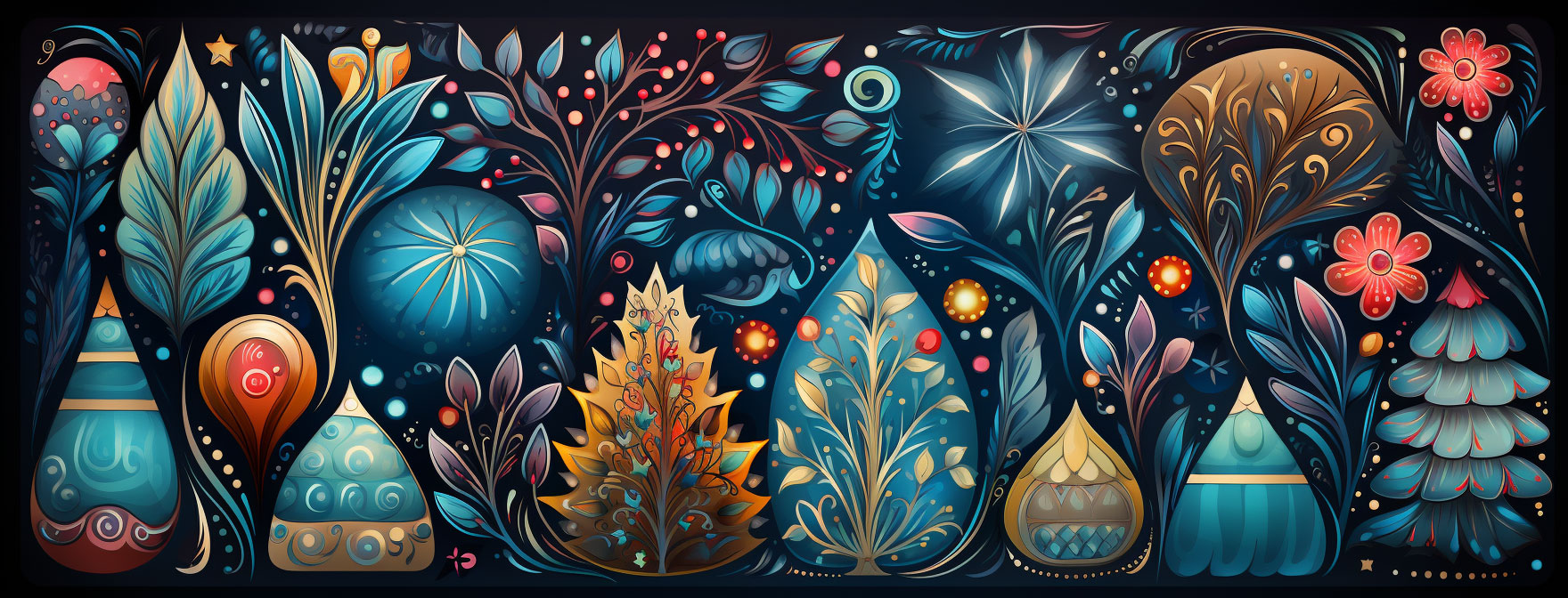 Preview for Floral-pattern-design-template-christmas-cover-background-ea95e