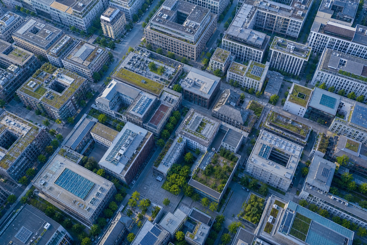 Preview for Early Daylight City Aerial Background