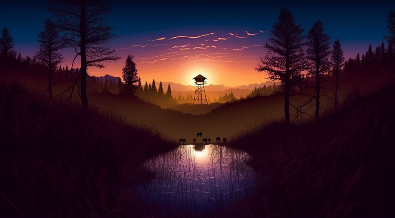 Preview for Serene-sunset-landscape-art-ai-images-background-f27b5