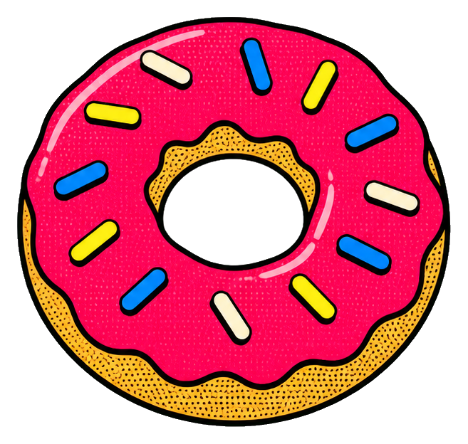 Preview for Pop Art Donut Sticker