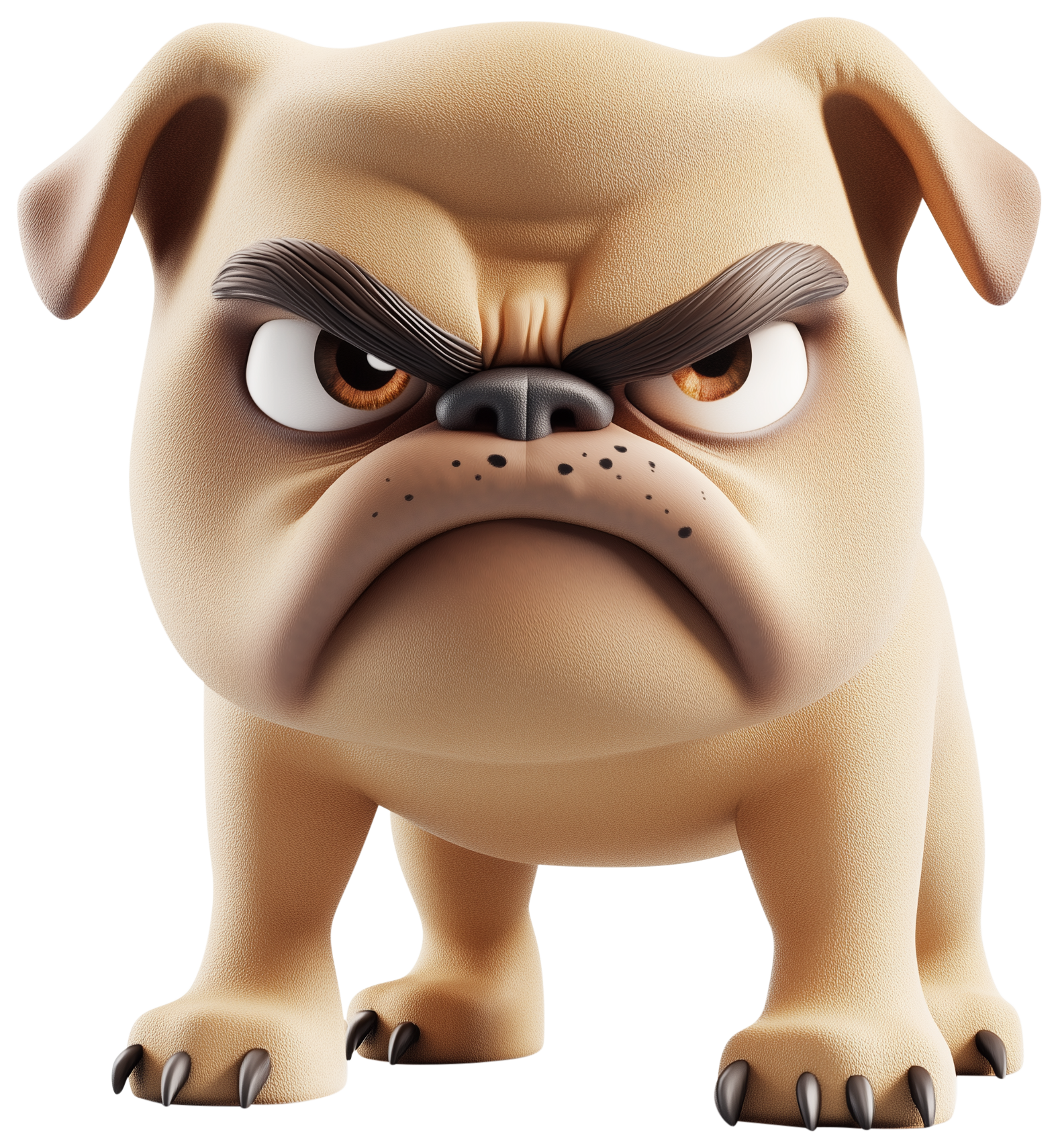 Preview for Angry Cartoon Dog Sticker