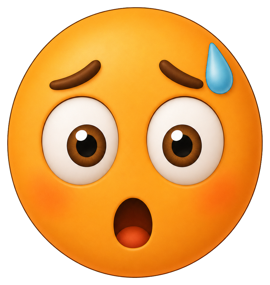 Preview for Shocked Sweat Face Sticker