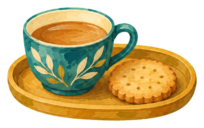Preview for Gouache Tea Time Tea Tray