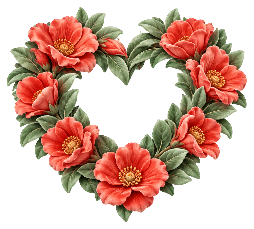Preview for Mothers Day Heart Flower Wreath