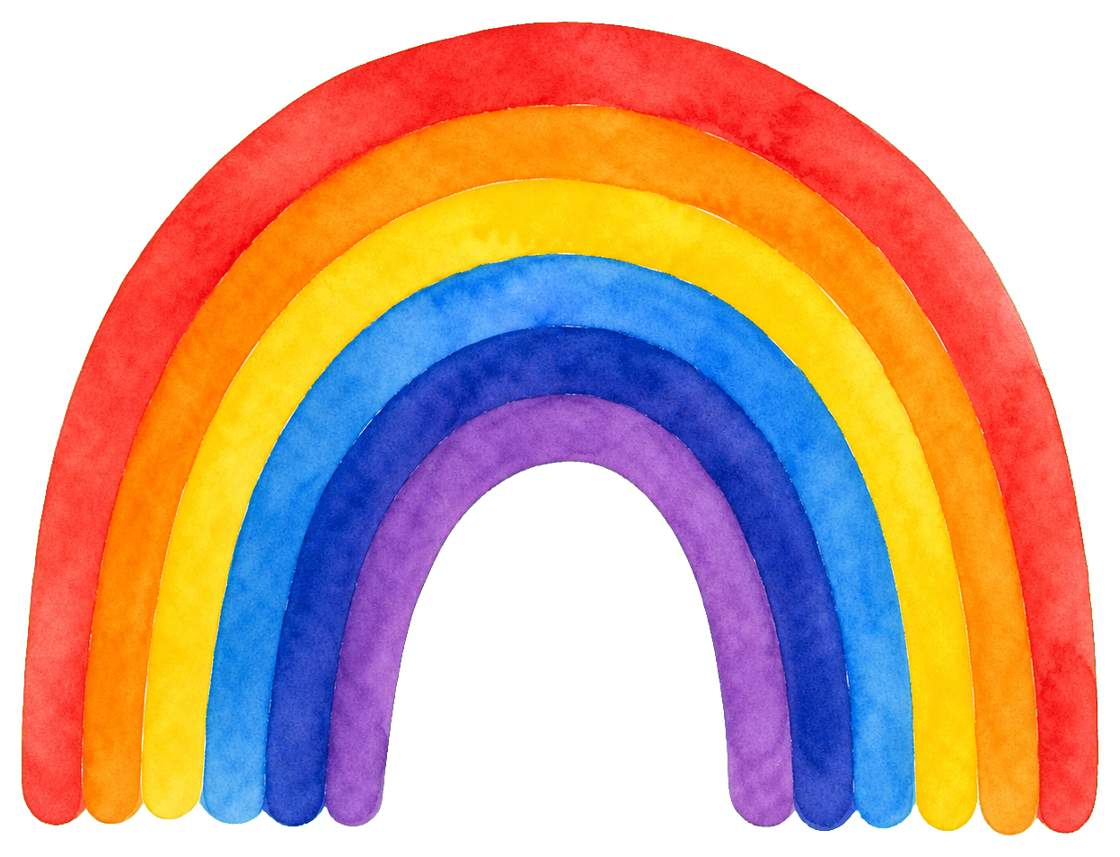 Preview for Watercolor Rainbow Sticker