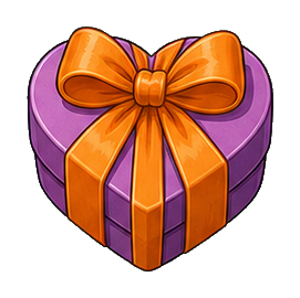 Preview for Wrapped Gift Heart Sticker