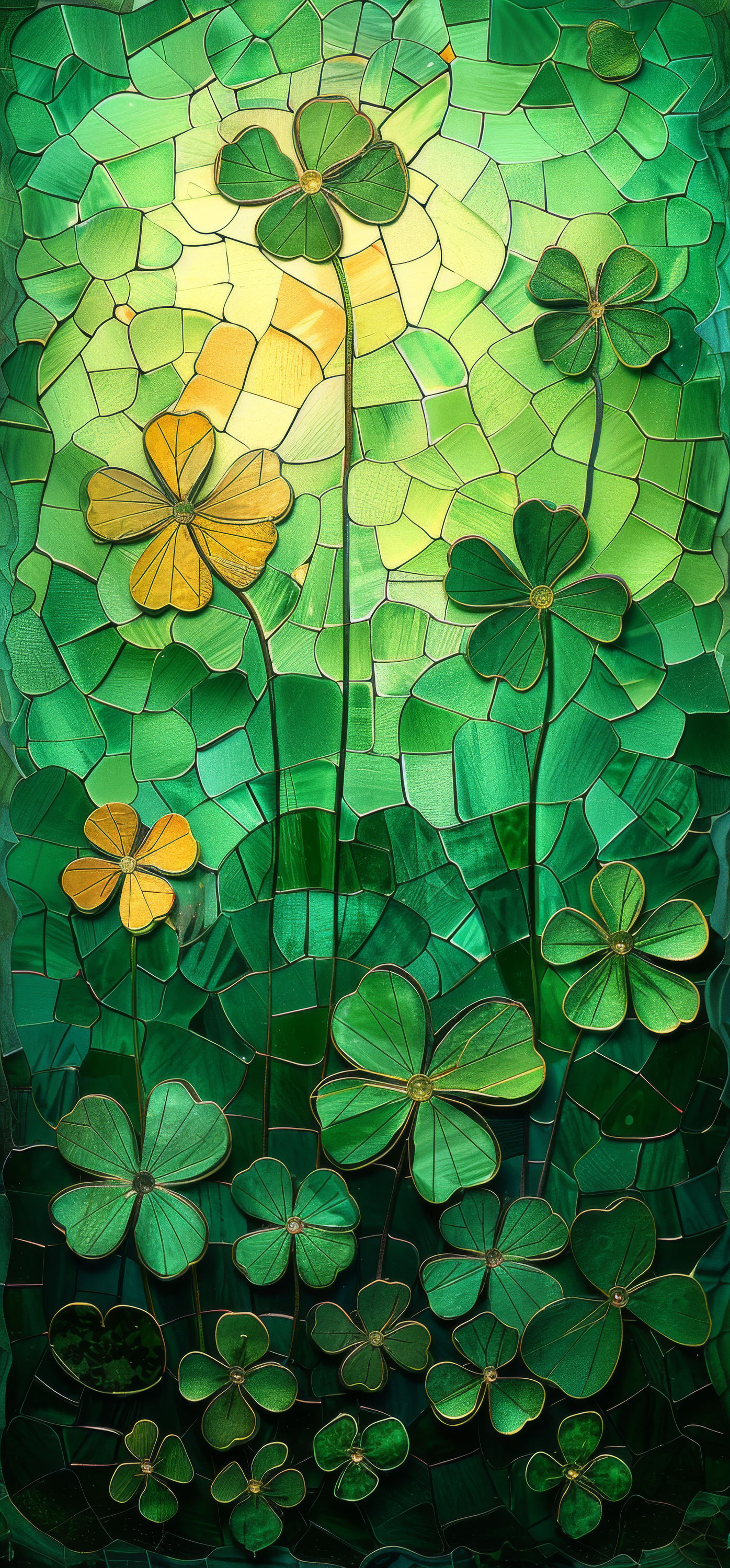 Preview for Mosaic-shamrocks-art-st-patricks-background-0a63f