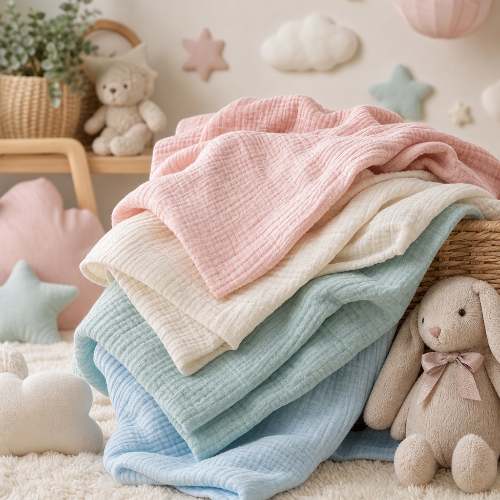 Preview for Pastel Baby Nursery Muslin Background