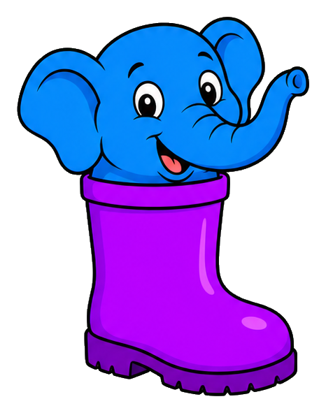 Preview for Elephant Rain Boot Sticker