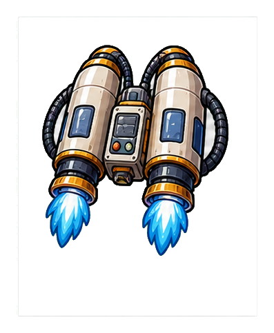 Preview for Rocket Jetpack Sticker Graphic
