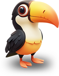 Preview for Cartoon-toucan-illustration-animal-sticker-fced6
