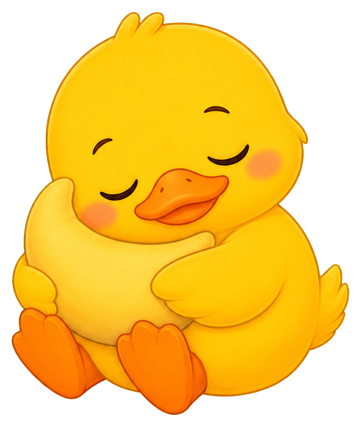 Preview for Sleepy Duck Sticker Graphic
