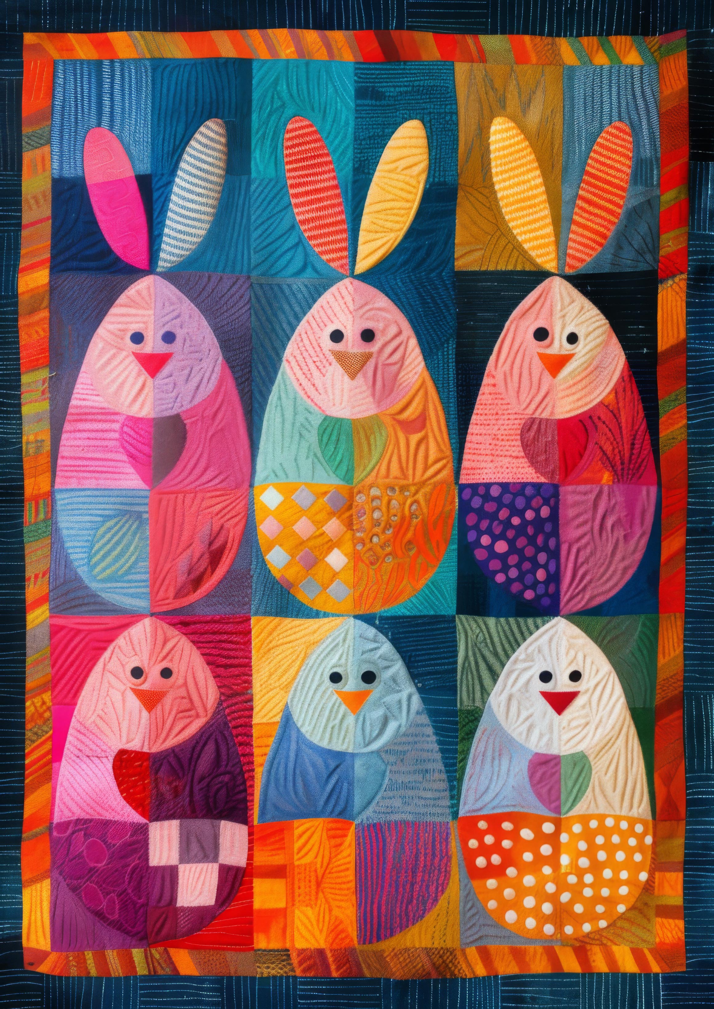 Preview for Easter-bunny-quilt-design-background-20291