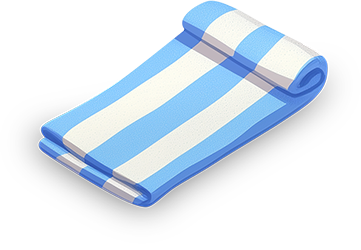 Preview for Blue-striped-beach-towel-islandobjects-sticker-3c00e